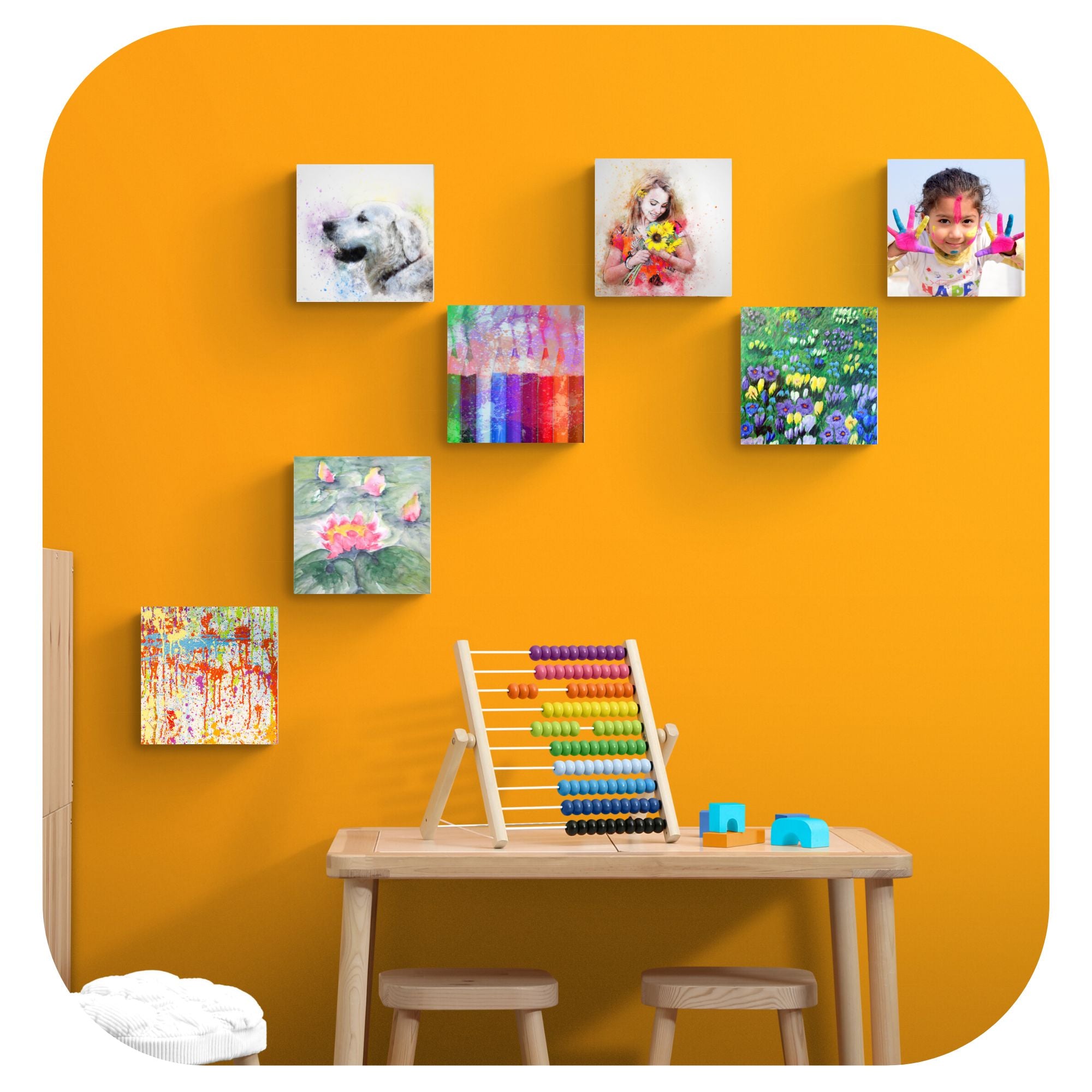 photo-tile-ideas-for-your-kids-room-round-prints-photo-tiles