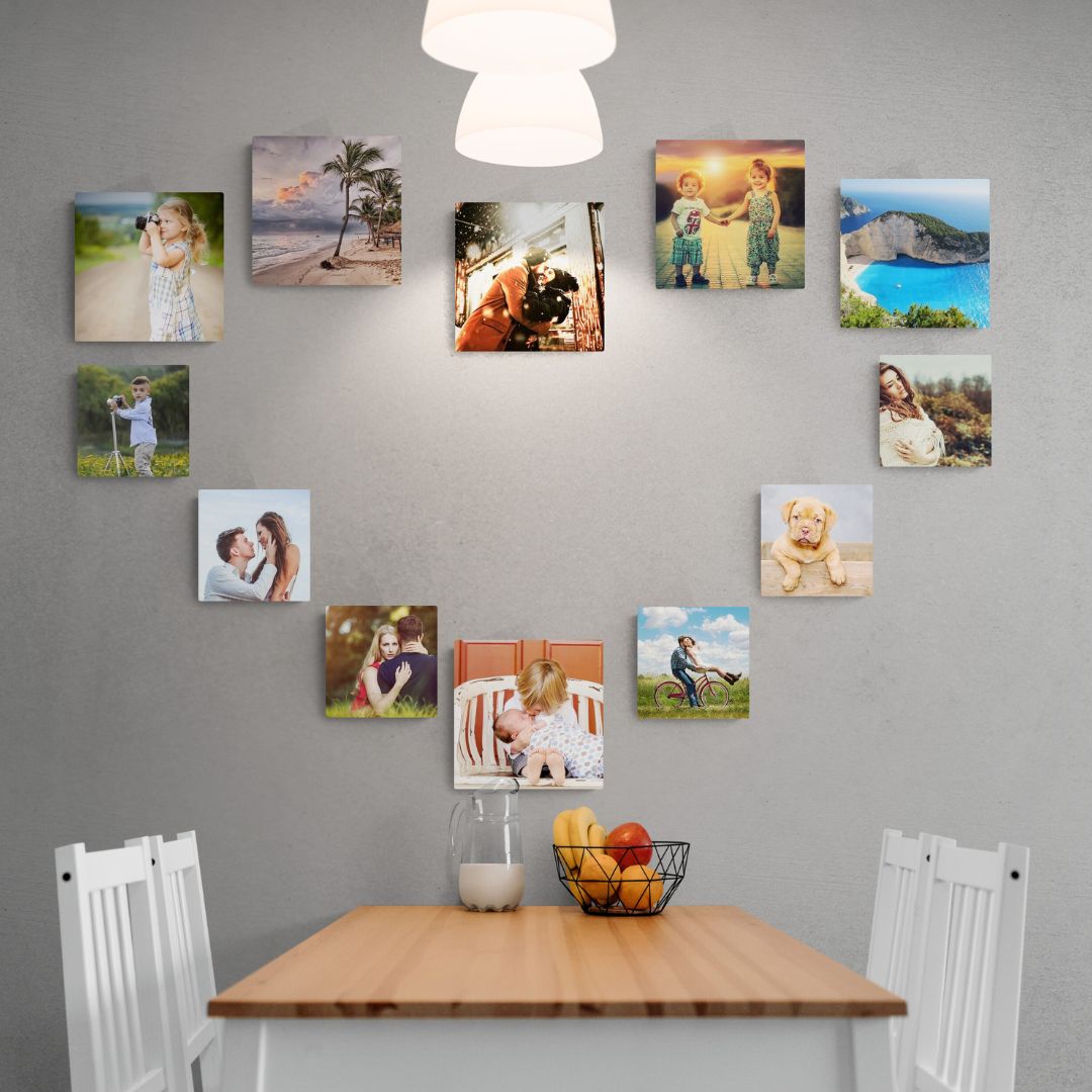 Mix of 12 Square Infinity Photo Tiles